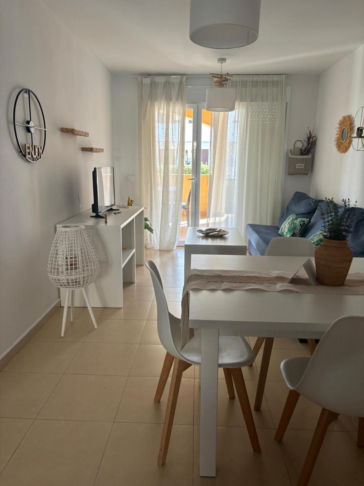 Bajo Con Jardin A Pie De Playa Y Piscina Comunitaria Con Jacuzzi Apartamento Playas de Vera Exterior foto